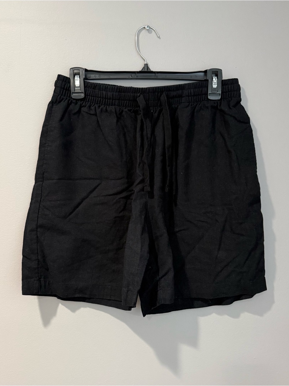 Men's Forever 21 Black Linen Shorts